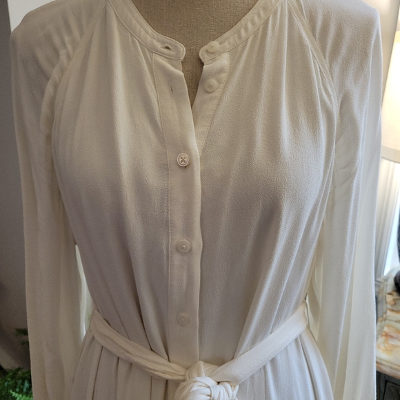 JCrew Ivory Midi Dress Size Large - Picture 3 of 11